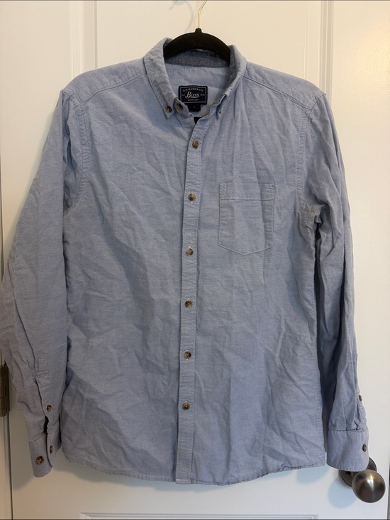 Bass Other - Bass Light Blue Casual Button-Down Oxford Shirt